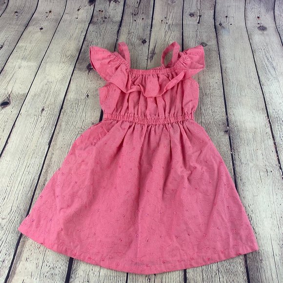 Picapino Other - Picapino Baby Girl Pink Off Shoulder Dress